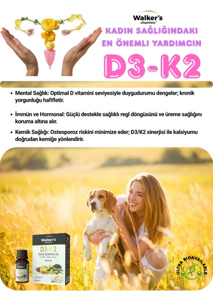 D3 K2 20 ml ( Zeytinyağı , Keten Tohumu Yağı ) Sprey Damla - 1 Walkers D3 K2 20 ml ( Zeytinyağı , Keten Tohumu Yağı ) Sprey Damla fırsatları