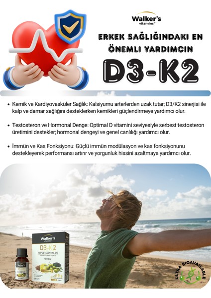 D3 K2 20 ml ( Zeytinyağı , Keten Tohumu Yağı ) Sprey Damla - 1 Walkers D3 K2 20 ml ( Zeytinyağı , Keten Tohumu Yağı ) Sprey Damla indirimleri
