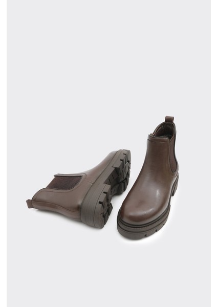 Hakiki Deri Yüksek Taban Kadın Bot indirimleri