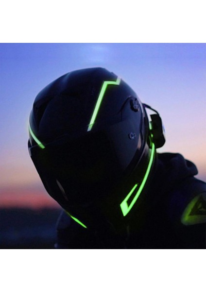 Reflektif Pilli Işık Şerit Kask Güvenlik Motosiklet Bisiklet Scooter LED Işık Gece Sürüş Şeridi modelleri