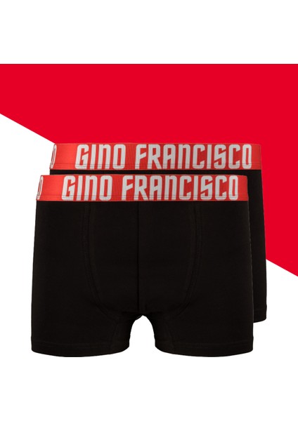 Kırmızı Pamuklu 2'li Erkek Boxer - Mood Collection