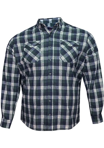 Büyük Beden Pamuklu Oduncu Gömlek