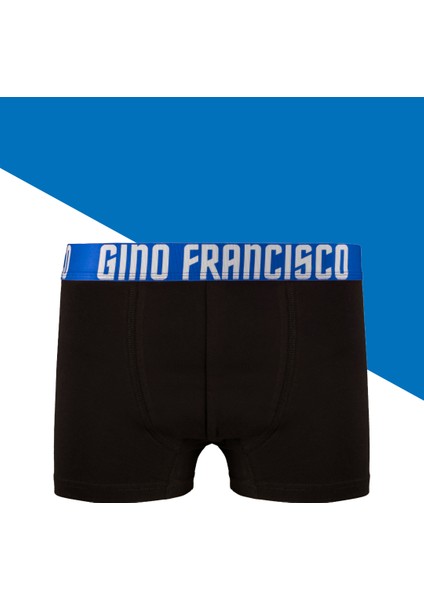 Mavi Pamuklu Tekli Erkek Boxer - Mood Collection