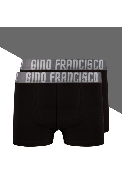 Gri Pamuklu 2'li Erkek Boxer - Mood Collection