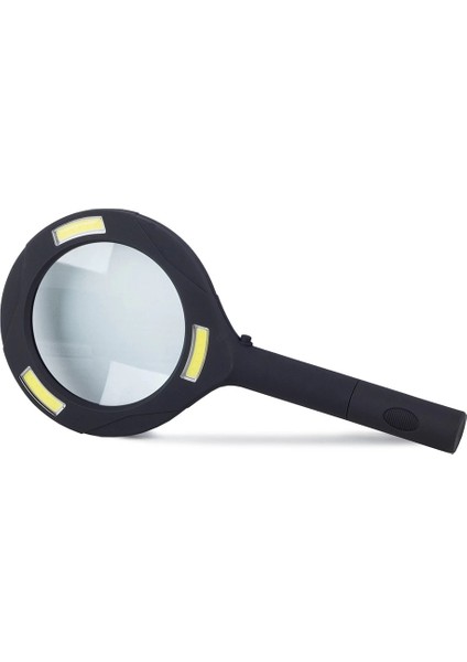 3 Ledli Işıklı El Büyüteci 250 Lümen Beyaz Işık Büyüteç 3x Zoom Tamirci Büyüteç WT374
