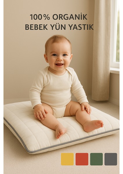Bebek Çocuk Yün Yastık ve Yastık Kılıfı | Premium %100 Organik modelleri