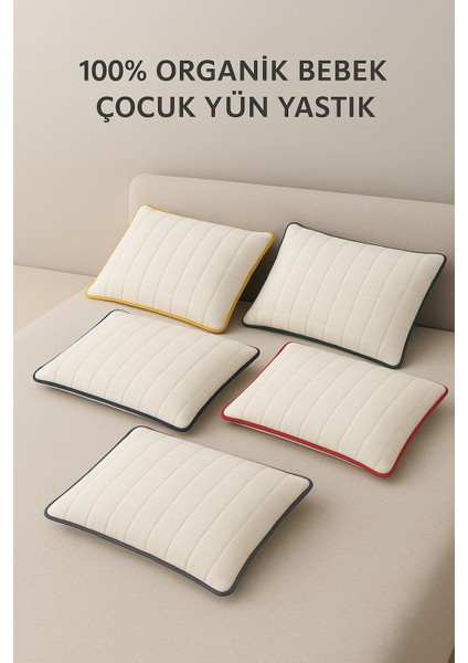 Bebek Çocuk Yün Yastık ve Yastık Kılıfı | Premium %100 Organik