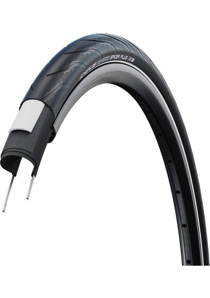 Dış Lastik 700X38C Spıcer Plus K-Guard Reflektörlü - Siyah