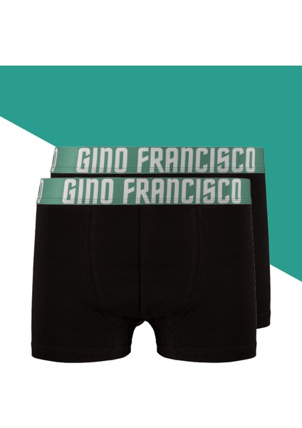 Yeşil Pamuklu 2'li Erkek Boxer - Mood Collection