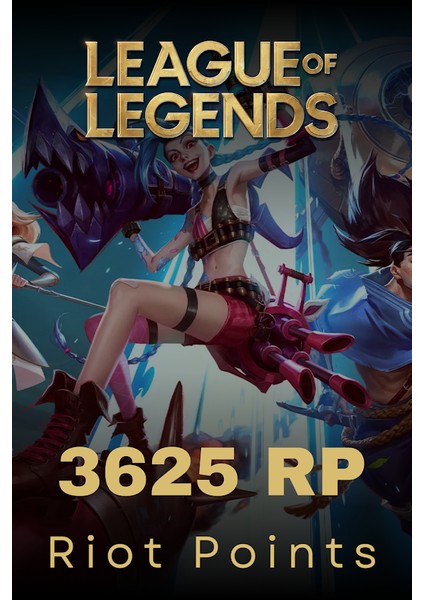 League Of Legends 3625 Rp Riot Points Cash