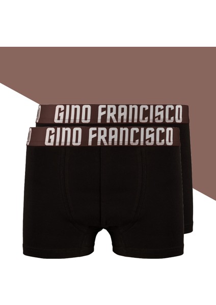 Kahve Pamuklu 2'li Erkek Boxer - Mood Collection