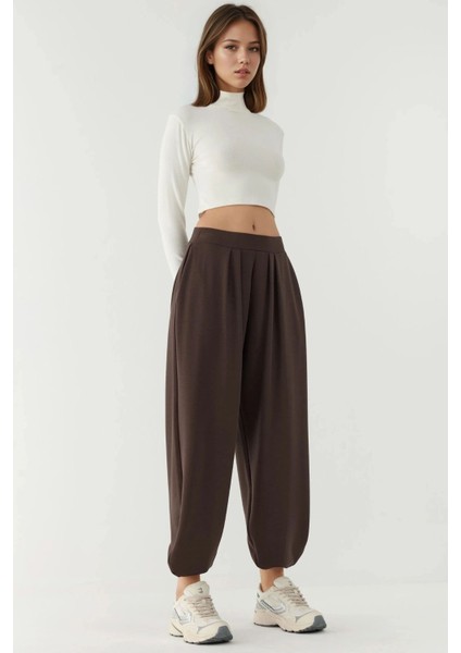 Kadın Cepli Modal Touch Şalvar Pantolon Kahve Kahvesi indirimleri