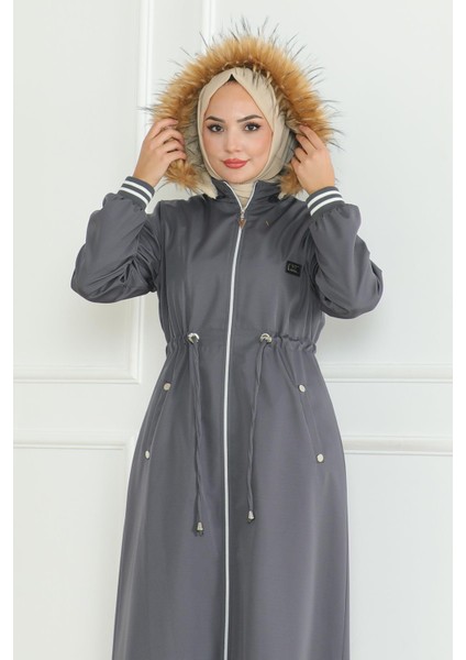 Beli Bağcıklı Ribanalı Mont Gri 19215 fiyatları