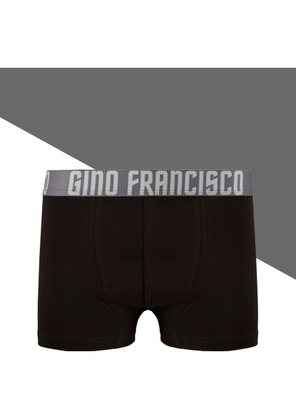 Gri Pamuklu Tekli Erkek Boxer - Mood Collection