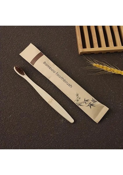 Onomo Bambu Diş Fırçası, Yumuşak Kıl, Karışık Renkler 1 Adet