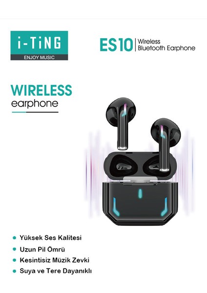 İOS Android Tüm Telefonlarla Uyumlu Siyah K3 Çipli %75 Güçlendirilmiş Batarya Bluetooth Kulaklık