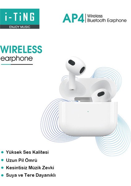 3.Nesil A+++ Kalite Güçlendirilmiş Batarya İOS Android Tüm Telefonlar ile Uyumlu Bluetooth Kulaklık