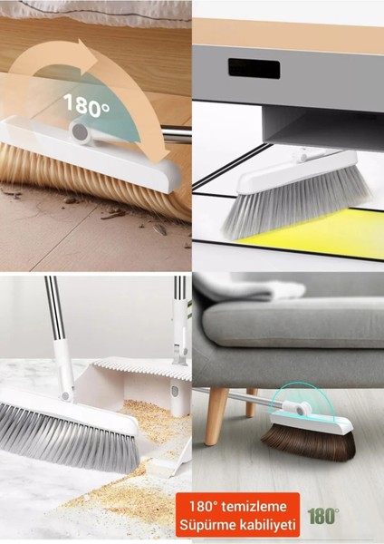 Faraşlı Kürek Seti - Yer Kaplamaz Tüy Toplayıcı Taraklı Süpürge Temizlik Seti modelleri