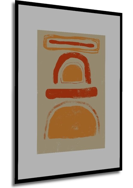 Dekoratif Ahşap Dikdörtgen Tablo Soyut Geometri Çerçeve Görünümlü modelleri