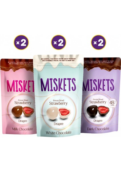 Kurutulmuş Çilek Deneme Paketi 80 gr x 6 Adet