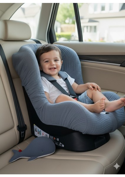 4 Katlı Müslin Bebek Oto Koltuk Kılıfı Lastikli %100 Pamuk Organik Oto Koltuk Kılıfı fiyatları