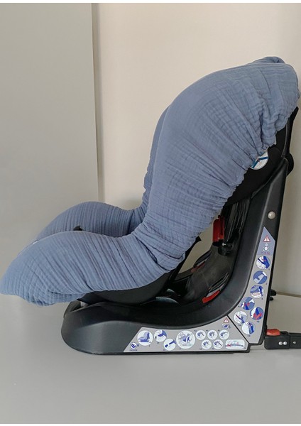 4 Katlı Müslin Bebek Oto Koltuk Kılıfı Lastikli %100 Pamuk Organik Oto Koltuk Kılıfı indirimleri
