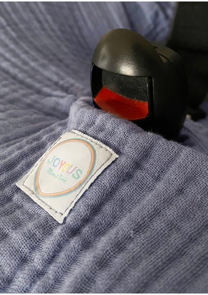 4 Katlı Müslin Bebek Oto Koltuk Kılıfı Lastikli %100 Pamuk Organik Oto Koltuk Kılıfı