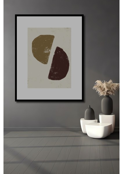 Dekoratif Ahşap Dikdörtgen Tablo Iki Yarım Çerçeve Görünümlü