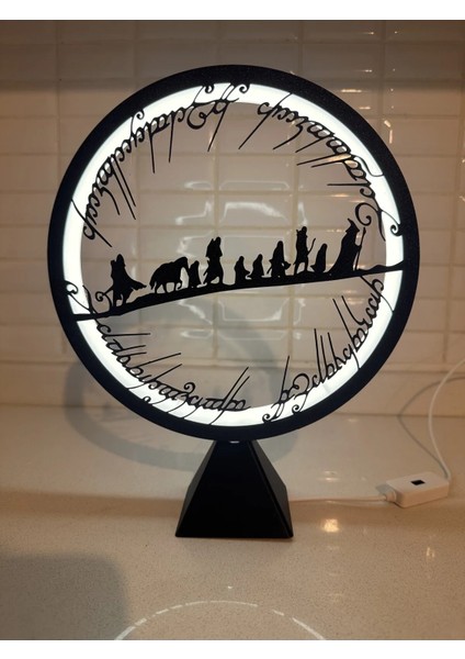 Lotr Lord Of The Rings Yüzüklerin Efendisi LED Gece Lambası Masa Lambası
