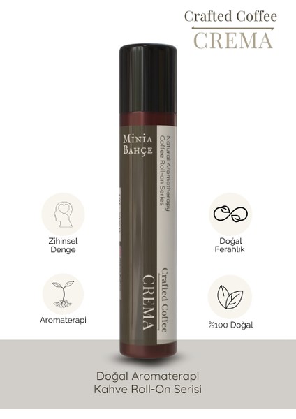 Crema – Crafted Coffee Blend | %100 Doğal Aromaterapi Roll-On, 10 ml