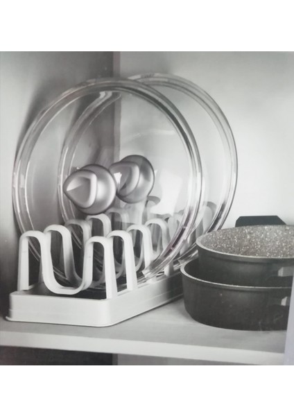 2li Set Tencere Kapağı Organizeri ve Pratik Tabaklık fırsatları