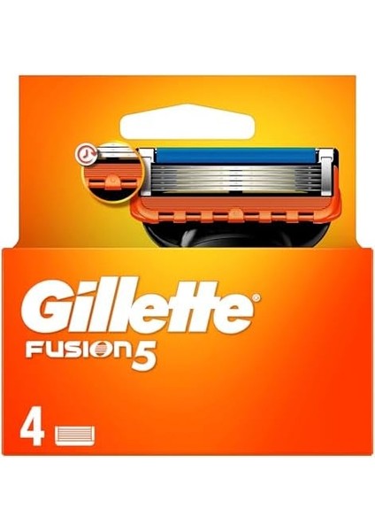 Gillette Fusion5 Yedek Tıraş Bıçağı 4 Adet