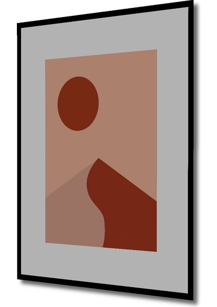 Dekoratif Ahşap Dikdörtgen Tablo Çöl Manzarası Çerçeve Görünümlü fiyatları