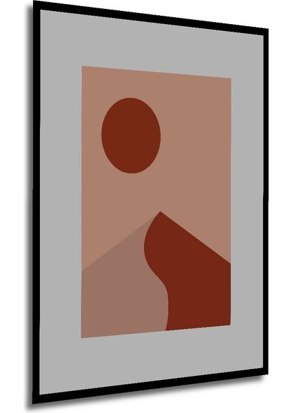 Dekoratif Ahşap Dikdörtgen Tablo Çöl Manzarası Çerçeve Görünümlü modelleri