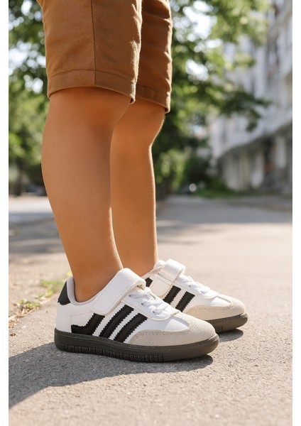 Günlük Unisex Çocuk Sneaker Bağcıklı Hafif Kaymaz Taban Ayakkabı