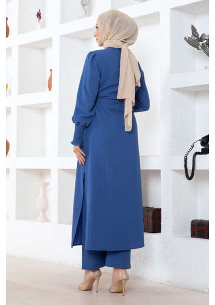 Yırtmaç Detaylı Takım Indigo MSW19233-2 fırsatları