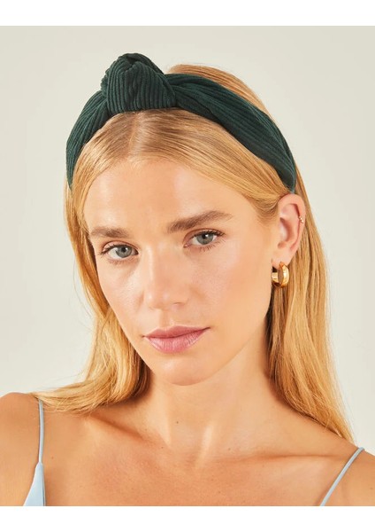 Cord Knot Taç Yeşil