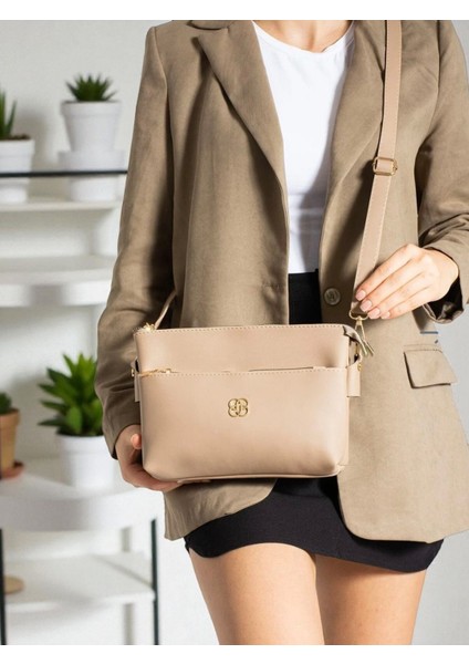 Kadın Omuz Askılı Üç Gözlü Çanta