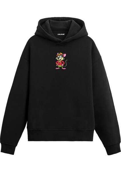 Sporcu Fare Baskılı Hoodie
