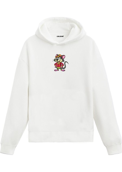 Sporcu Fare Baskılı Hoodie