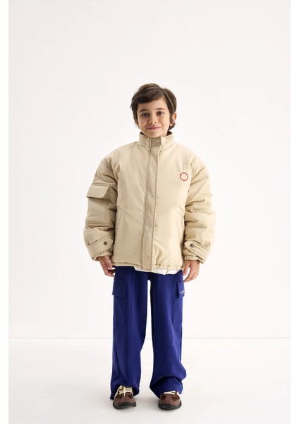 Lacivert Kargo Cepli Nakışlı Pantolon fırsatları