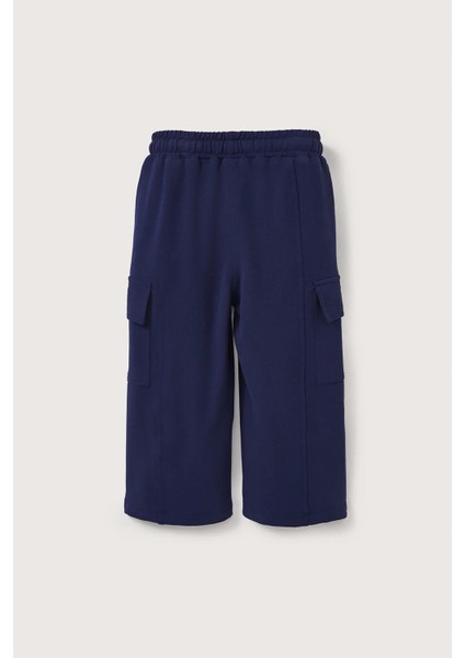 Lacivert Kargo Cepli Nakışlı Pantolon indirimleri