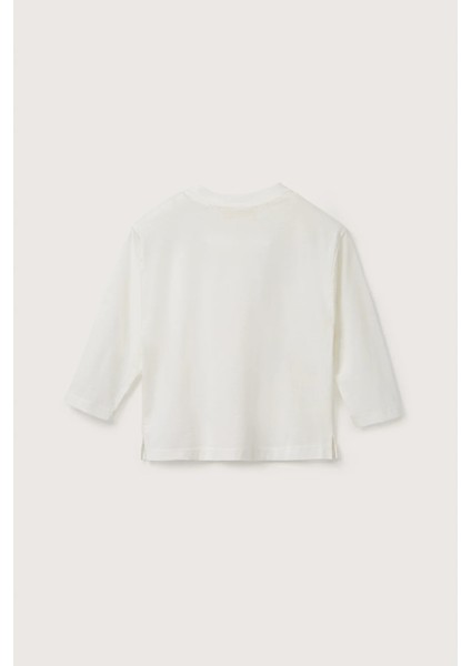 Ekru Düz Uzun Kollu Tshirt fiyatları