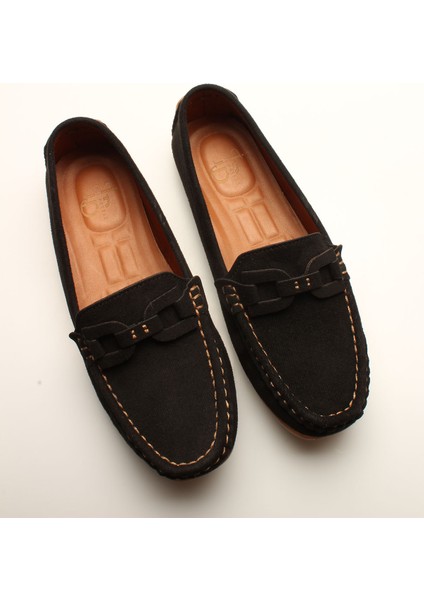 Idil Siyah Süet Kadın Rok