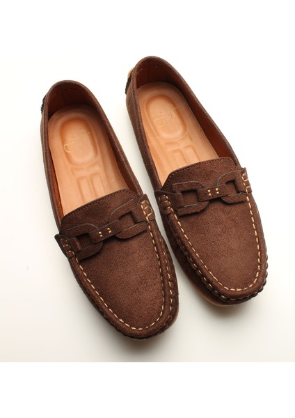 Idil Kahverengi Süet Kadın Rok