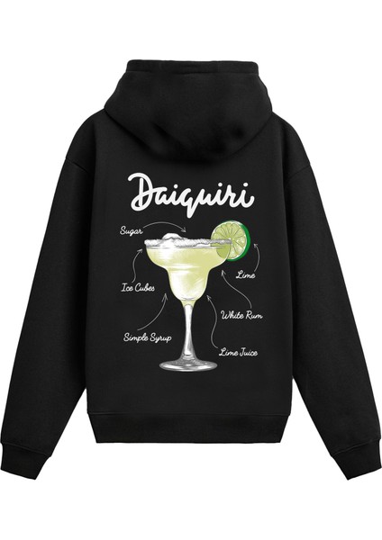 Daiquiri Sırt Baskılı Hoodie