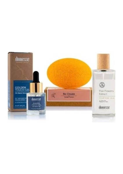 Dionesse Kırışıklık Giderici Set - 24K Altın Cilt Bakım Jeli, 5 Çiçek Tonik ve Yenileyici Reishi Sabunu - Cilt Gençleştirme, Leke Karşıtı, Anti-Aging Bakım fiyatları