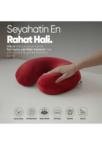 Ortopedik Seyahat Yastığı - Visko Yolculuk Yastığı - Seyahat Boyun Yastığı Ortopedik Boyunluk fırsatları