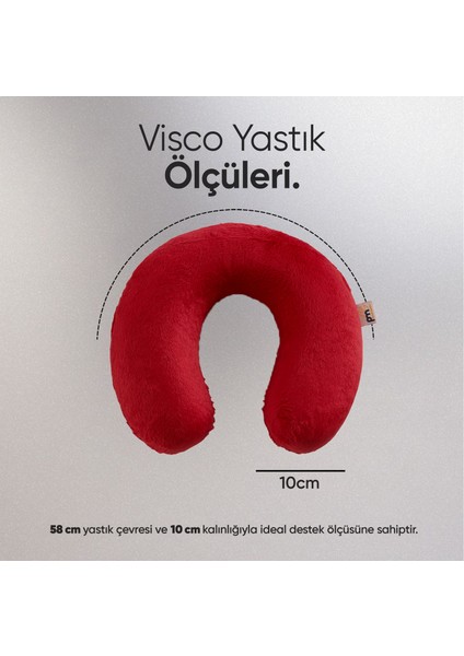 Ortopedik Seyahat Yastığı - Visko Yolculuk Yastığı - Seyahat Boyun Yastığı Ortopedik Boyunluk