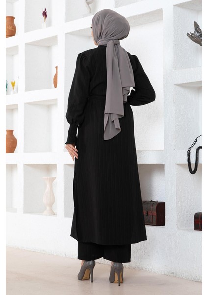 Yırtmaç Detaylı Takım Siyah MSW19233-1 fırsatları